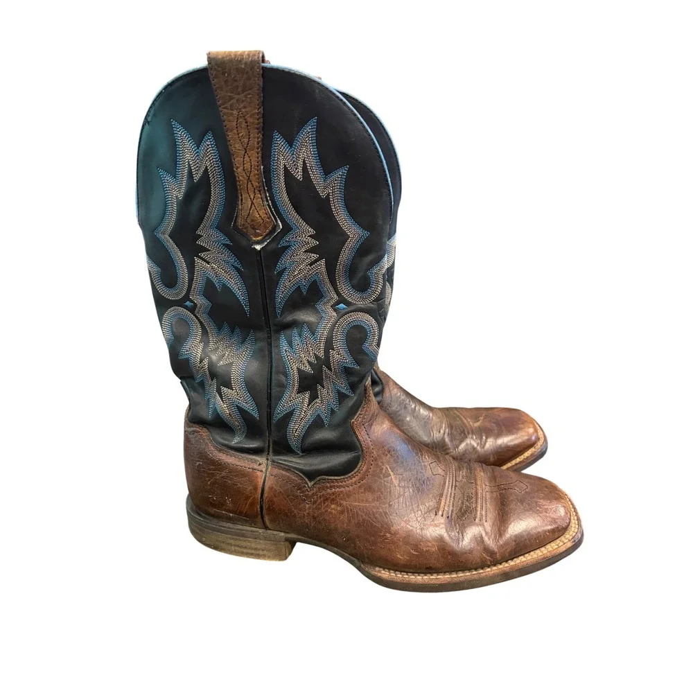 Ariat Men's Heritage Roughstock Cowboy Boots Size 10.5 D  Black Leather 10011785
